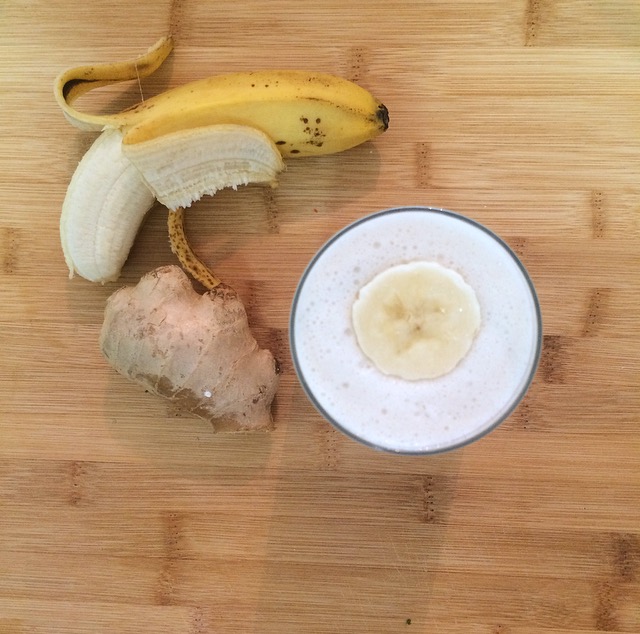 My ginger & banana smoothie