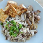 my tofu & mushroom rice bowl